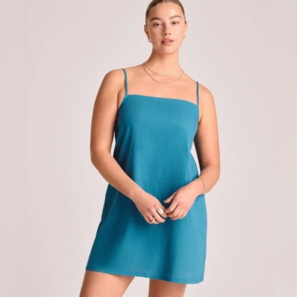Vitamin A Teal Slip Swim Coverup
